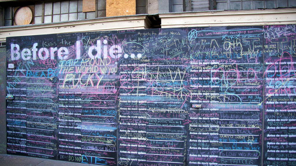 “Before I Die” -14th Street, Washington, DC USA