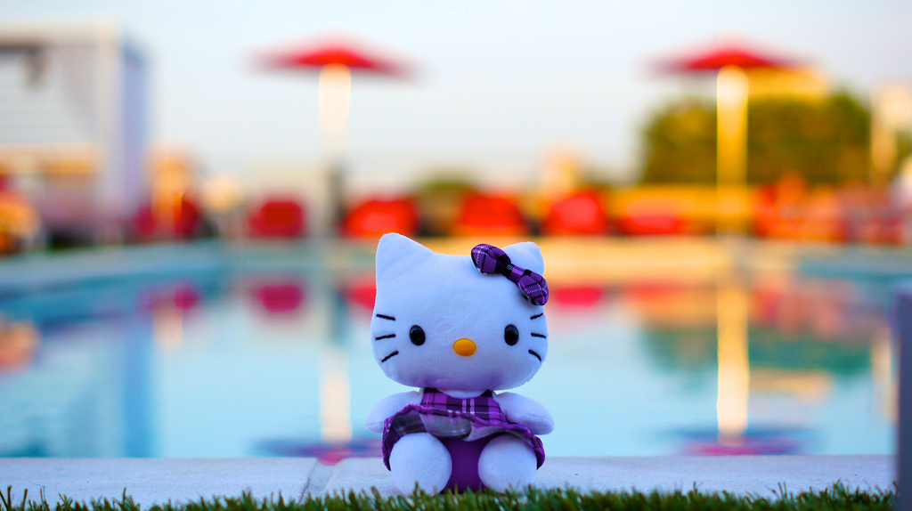 Hello Kitty at Sunset