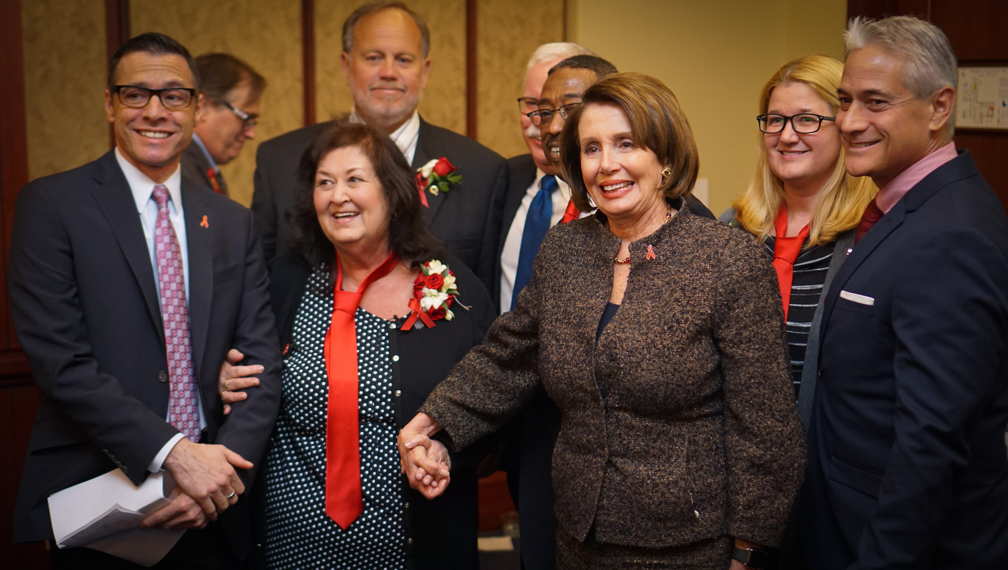 Jeanne White-Ginder, Nancy Pelosi, Greg Louganis