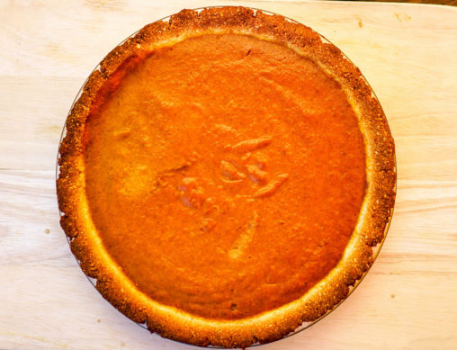 Low Carbohydrate, Healthy Fat Pumpkin Pie